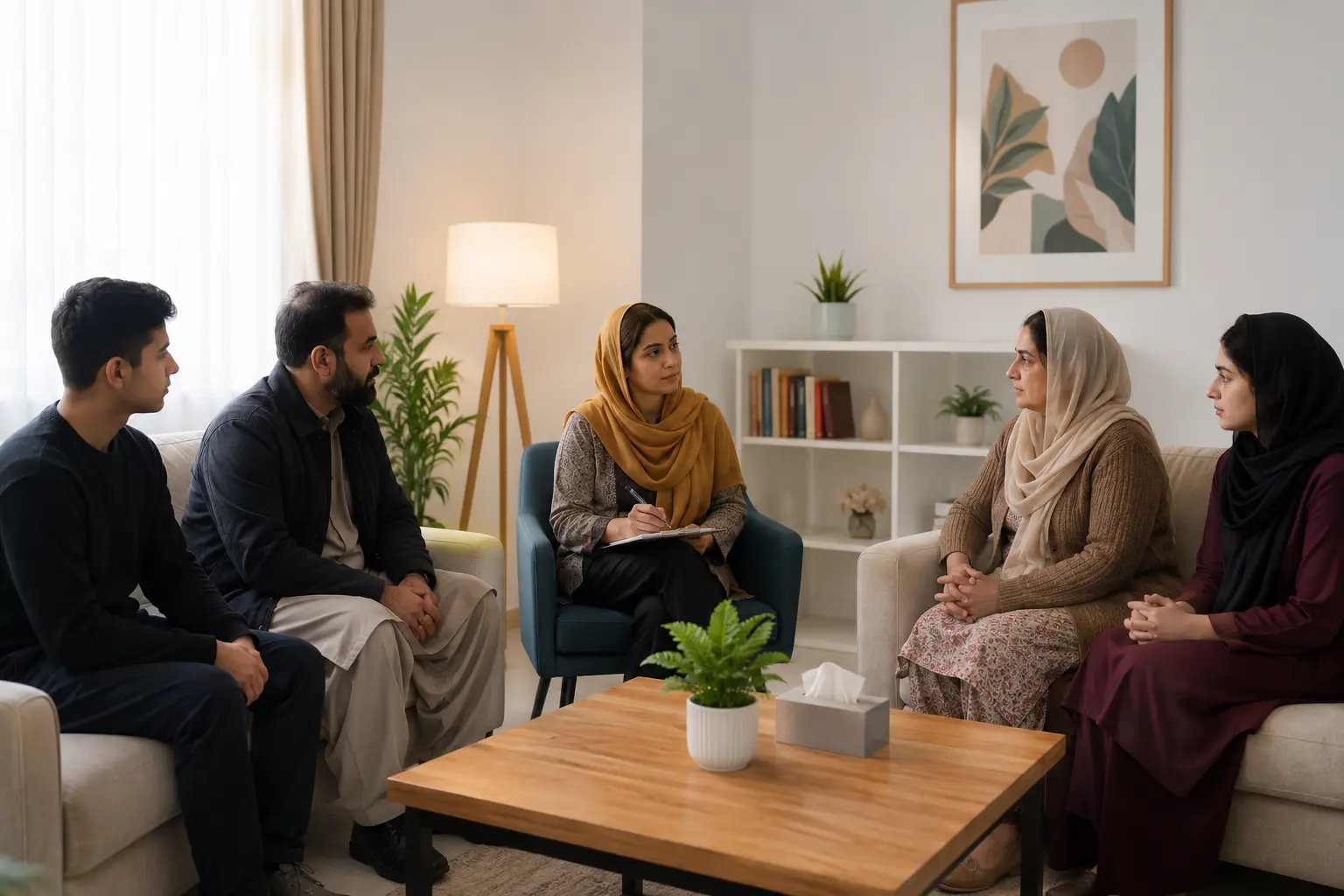 Family education and counselling session for addiction recovery in Islamabad